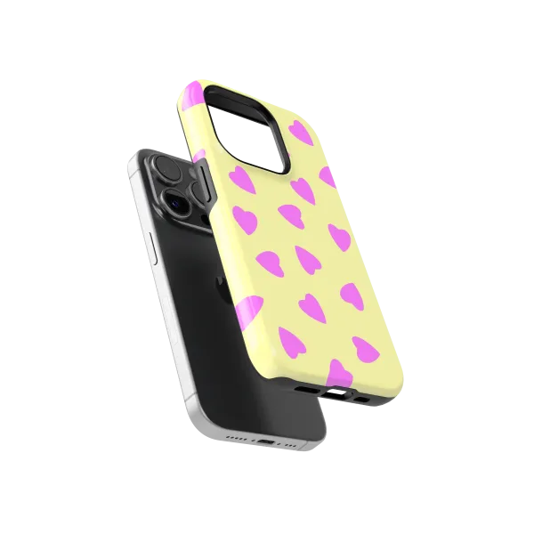 Strawberry Vanilla Love | Coque de téléphone 3D 2en1 Ultra-résistante