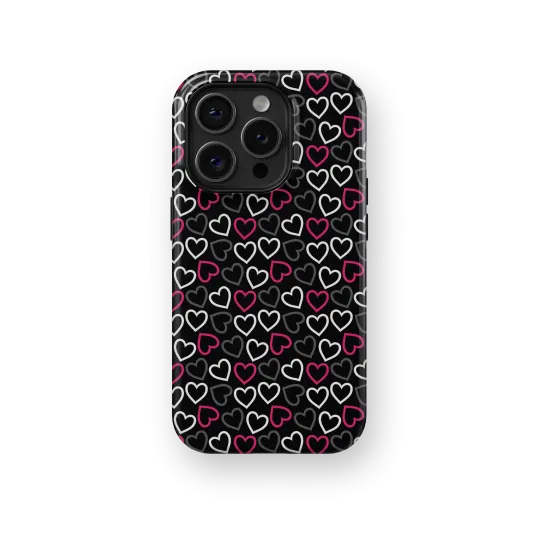 Contrasting Hearts | Coque de téléphone 3D 2en1 Ultra-résistante