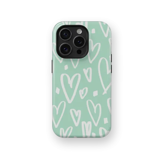 Simple Hearts | Coque de téléphone 3D 2en1 Ultra-résistante