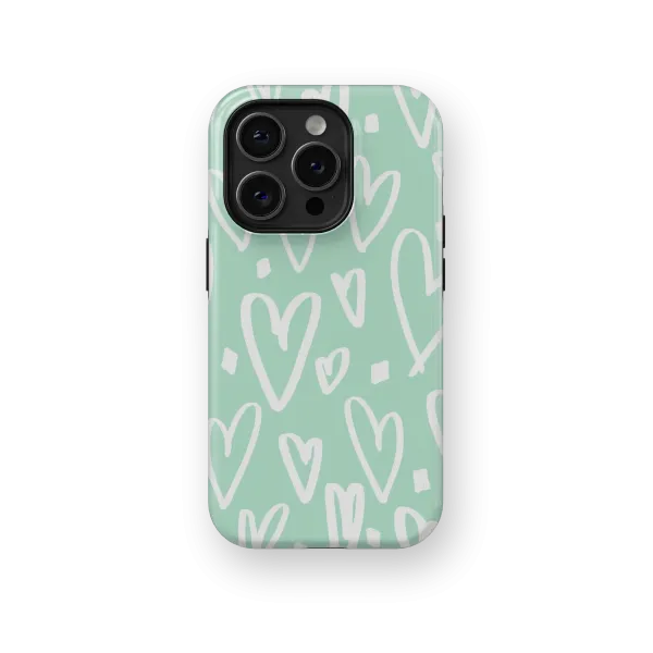 Simple Hearts | Coque de téléphone 3D 2en1 Ultra-résistante