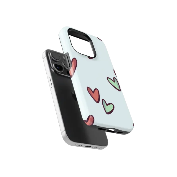 Little Hearts | Coque de téléphone 3D 2en1 Ultra-résistante