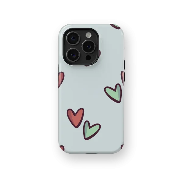 Little Hearts | Coque de téléphone 3D 2en1 Ultra-résistante