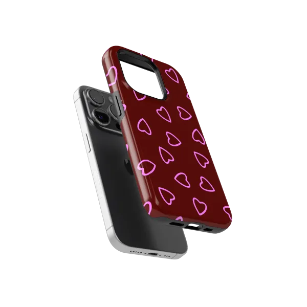 Heart Cake | Coque de téléphone 3D 2en1 Ultra-résistante
