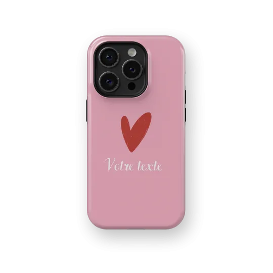 Signature Love - Pink | Coque de téléphone 3D 2en1 Ultra-résistante