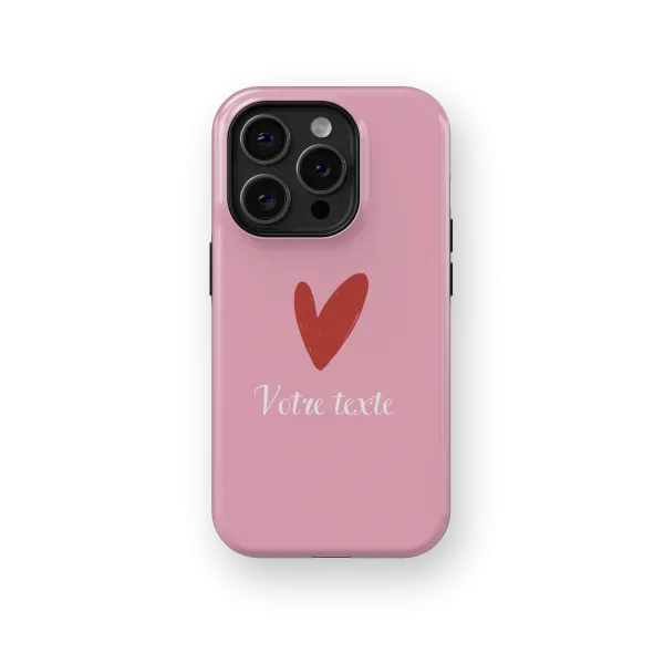 Signature Love - Pink | Coque de téléphone 3D 2en1 Ultra-résistante