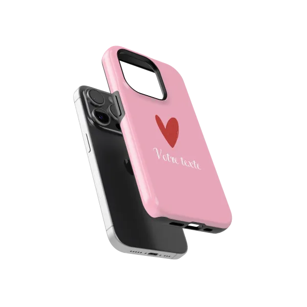 Signature Love - Pink | Coque de téléphone 3D 2en1 Ultra-résistante
