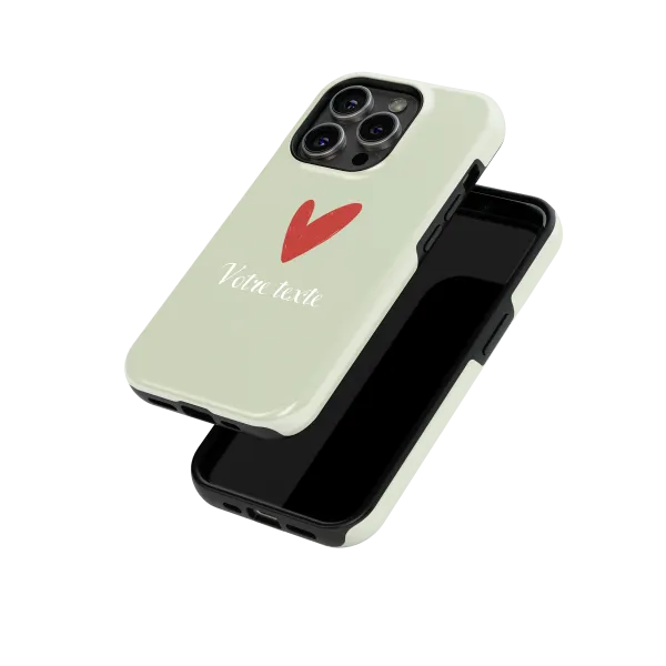 Signature Love - Green | Coque de téléphone 3D 2en1 Ultra-résistante