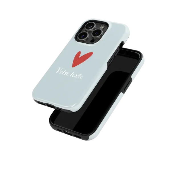 Signature Love - Blue | Coque de téléphone 3D 2en1 Ultra-résistante