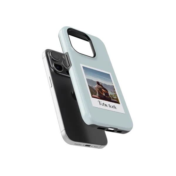 Polaroid Moments - Blue | Coque de téléphone 3D 2en1 Ultra-résistante