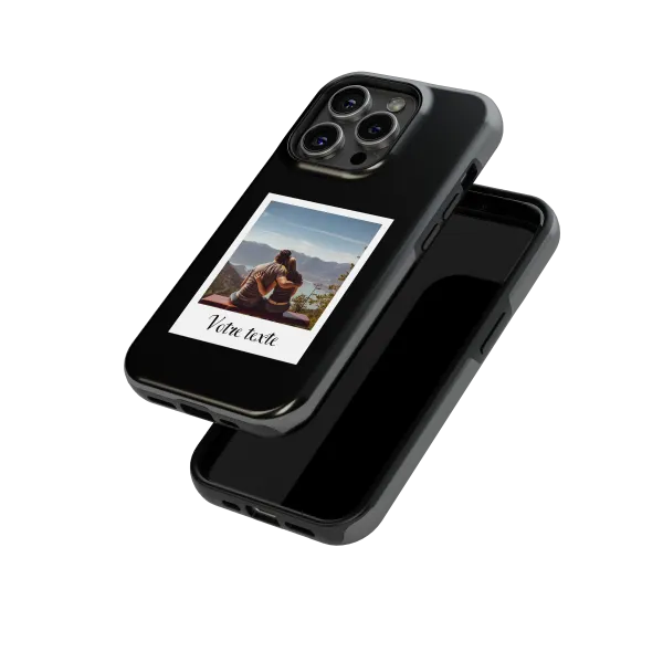 Polaroid Moments - Black | Coque de téléphone 3D 2en1 Ultra-résistante