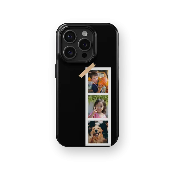 Photo Booth - Black | Coque de téléphone 3D 2en1 Ultra-résistante