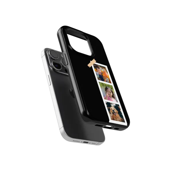 Photo Booth - Black | Coque de téléphone 3D 2en1 Ultra-résistante