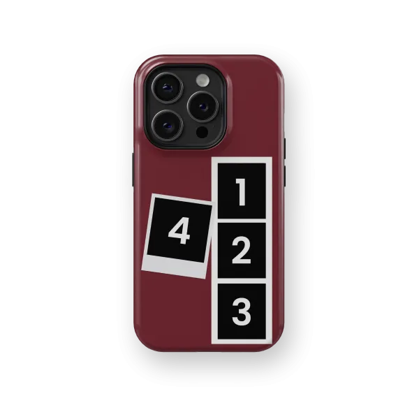 Memory Collage - Dark Red | Coque de téléphone 3D 2en1 Ultra-résistante
