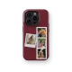 Memory Collage - Dark Red | Coque de téléphone 3D 2en1 Ultra-résistante