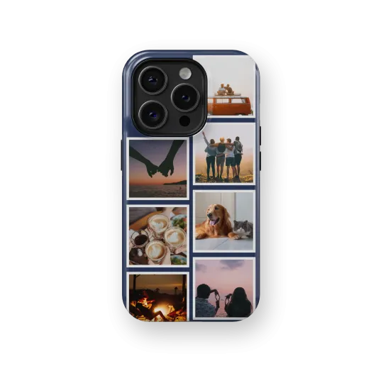 Snapshot Gallery - Dark Blue | Coque de téléphone 3D 2en1 Ultra-résistante