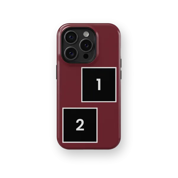 Twin Memories - Dark Red | Coque de téléphone 3D 2en1 Ultra-résistante