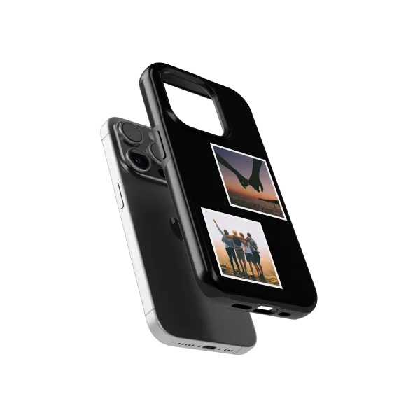 Twin Memories - Black | Coque de téléphone 3D 2en1 Ultra-résistante