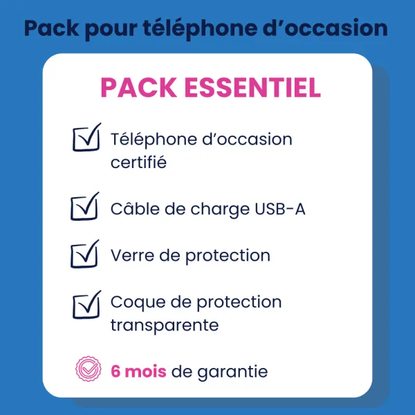 Pack Essentiel - Pour smartphone d'occasion