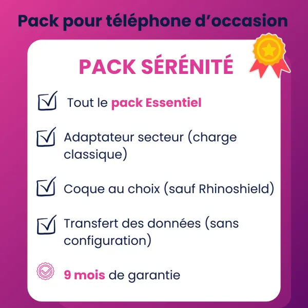 Pack Sérénité - Pour smartphone d'occasion