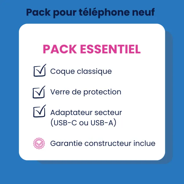 Pack Essentiel - Pour smartphone neuf
