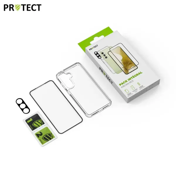 PROTECT Pack de Protection Coque + Protection Lentille + Verre Trempé Samsung (Tous les modèles)