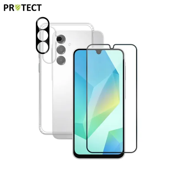 PROTECT Pack de Protection Coque + Protection Lentille + Verre Trempé Samsung A16