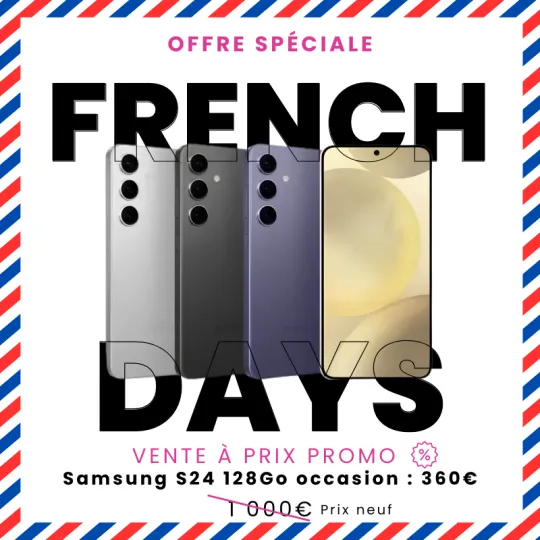 FRENCH DAYS - Samsung Galaxy S24 128Go - Occasion à seulement 360€