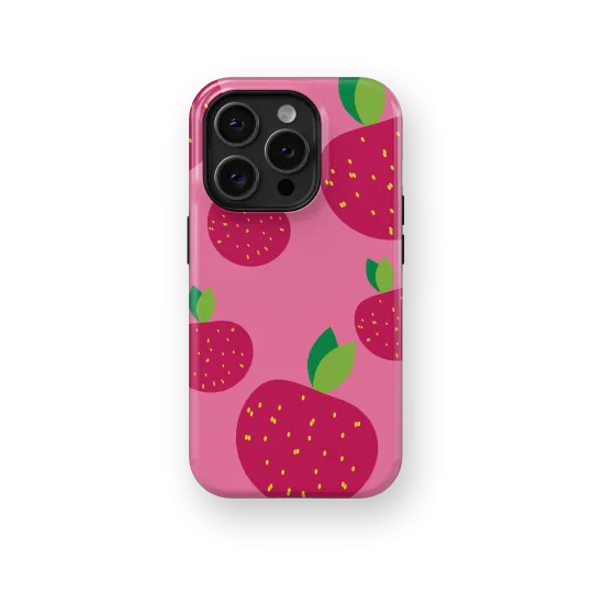 Strawberry Dreamscape | Coque de téléphone 3D 2en1 Ultra-résistante