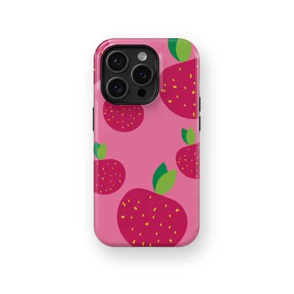 Strawberry Dreamscape | Coque de téléphone 3D 2en1 Ultra-résistante