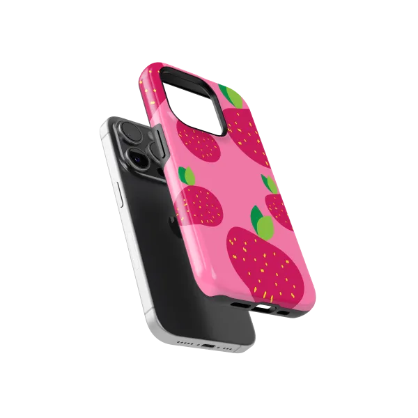 Strawberry Dreamscape | Coque de téléphone 3D 2en1 Ultra-résistante