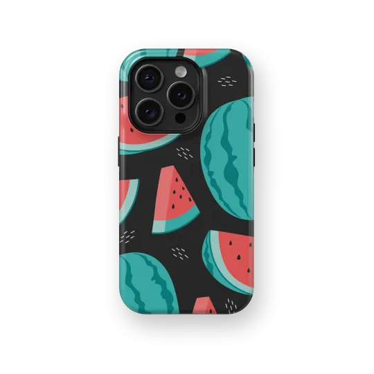 Midnight Watermelons | Coque de téléphone 3D 2en1 Ultra-résistante