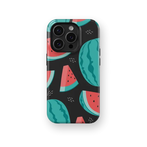 Midnight Watermelons | Coque de téléphone 3D 2en1 Ultra-résistante