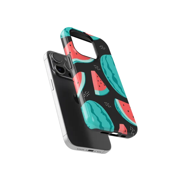 Midnight Watermelons | Coque de téléphone 3D 2en1 Ultra-résistante