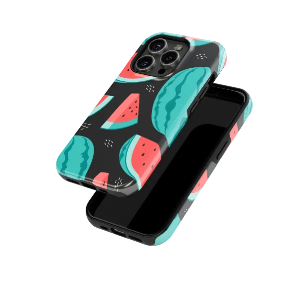 Midnight Watermelons | Coque de téléphone 3D 2en1 Ultra-résistante