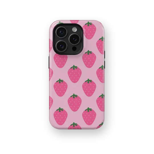 Just Strawberries | Coque de téléphone 3D 2en1 Ultra-résistante