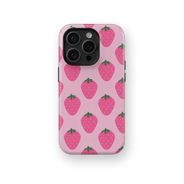 Just Strawberries | Coque de téléphone 3D 2en1 Ultra-résistante