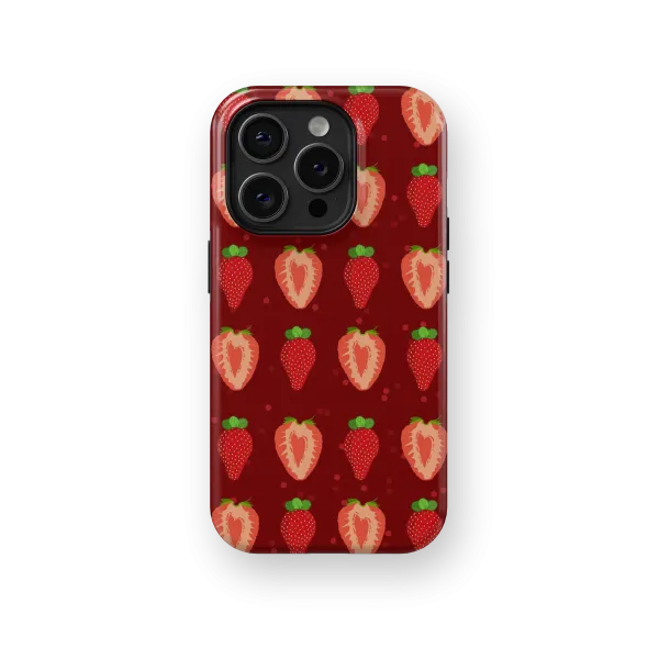 Strawberries Wall | Coque de téléphone 3D 2en1 Ultra-résistante