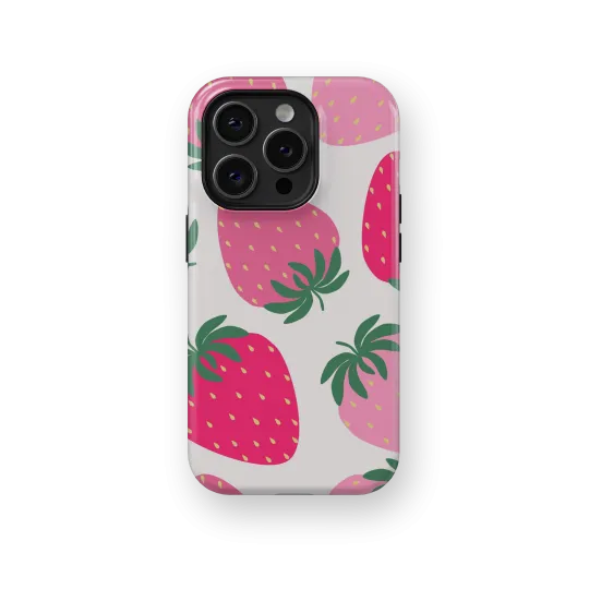 Classic Strawberry | Coque de téléphone 3D 2en1 Ultra-résistante