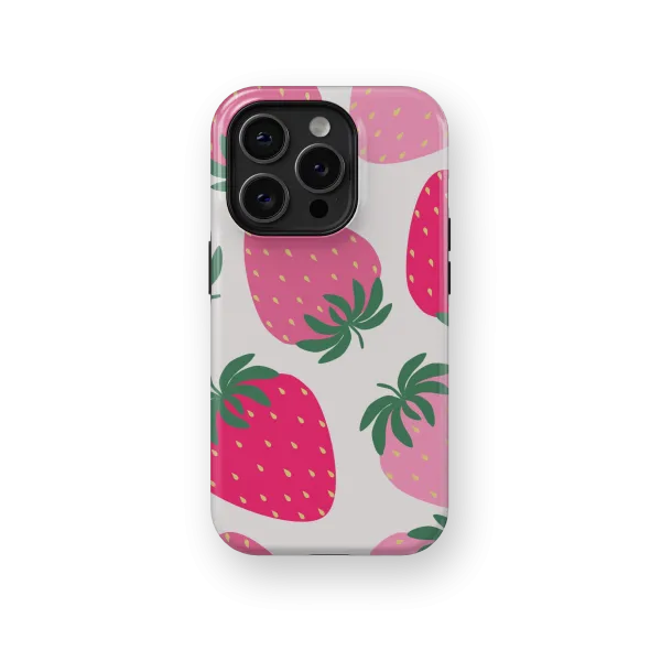 Classic Strawberry | Coque de téléphone 3D 2en1 Ultra-résistante