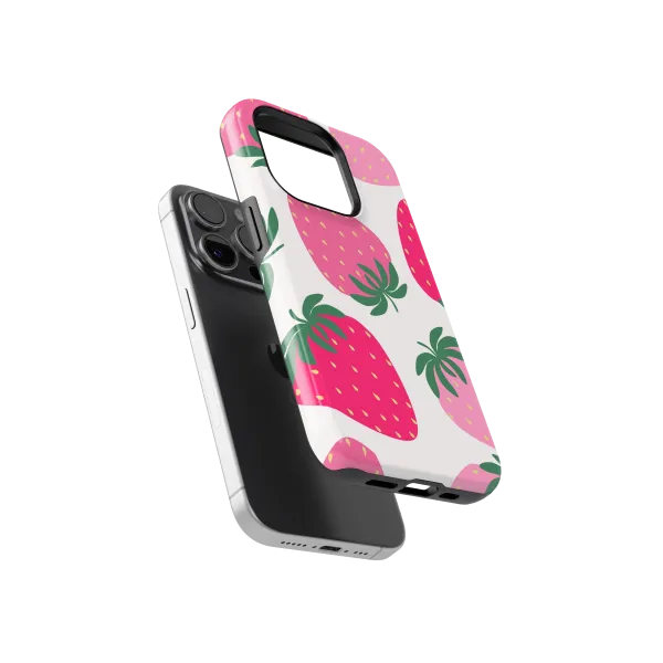 Classic Strawberry | Coque de téléphone 3D 2en1 Ultra-résistante