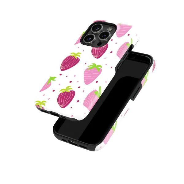 Strawberry Design | Coque de téléphone 3D 2en1 Ultra-résistante
