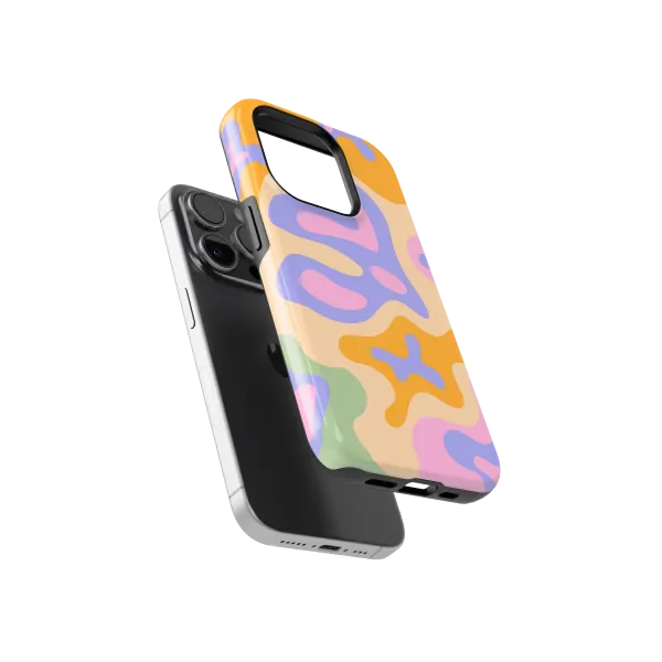 Artful Waves | Coque de téléphone 3D 2en1 Ultra-résistante