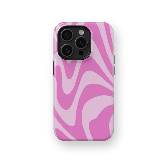 Pink Candy Waves | Coque de téléphone 3D 2en1 Ultra-résistante