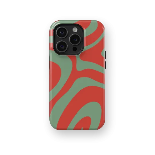 Crimson Oasis | Coque de téléphone 3D 2en1 Ultra-résistante