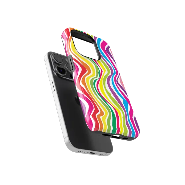 Kaleidoscope Race | Coque de téléphone 3D 2en1 Ultra-résistante