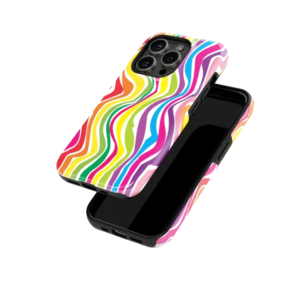 Kaleidoscope Race | Coque de téléphone 3D 2en1 Ultra-résistante
