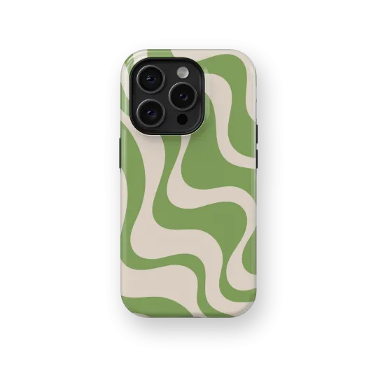 Serene Greens | Coque de téléphone 3D 2en1 Ultra-résistante