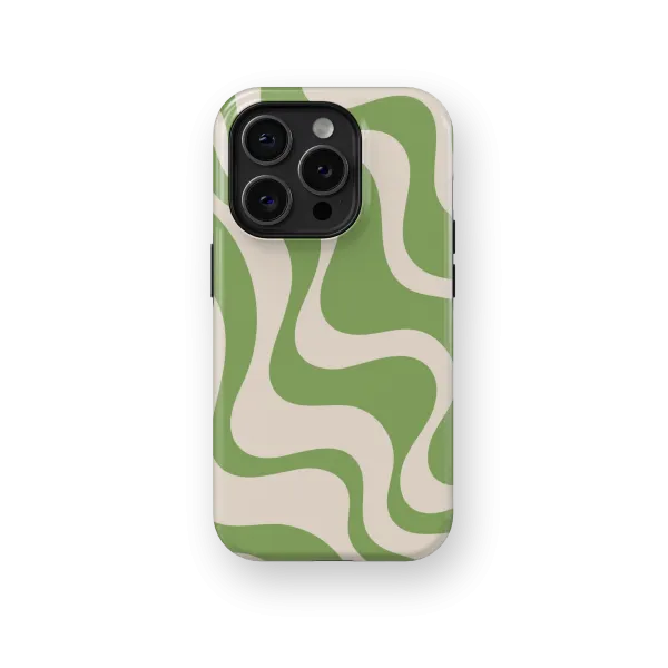 Serene Greens | Coque de téléphone 3D 2en1 Ultra-résistante