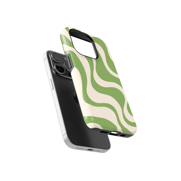 Serene Greens | Coque de téléphone 3D 2en1 Ultra-résistante