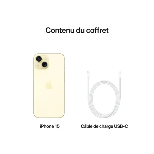 APPLE iPhone 15 Jaune - Neuf